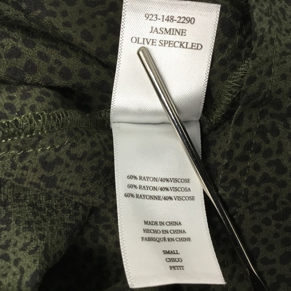 Rails Jasmine Olive Speckled Long sleeve Mini Dress - Picture 11 of 12